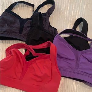 Lululemon sports bra Tata tamer 32dd set of 4